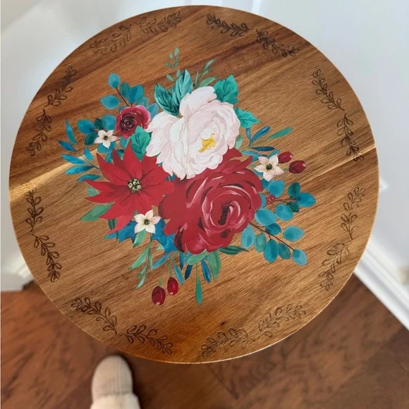 The Pioneer Woman Wishful Winter Plaid Ceramic Bowl Set with wooden lids - Picture 3 of 11